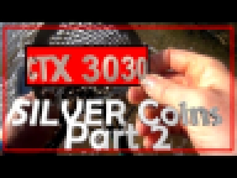 Видеоклип CTX3030 beach metal detecting the silver coins