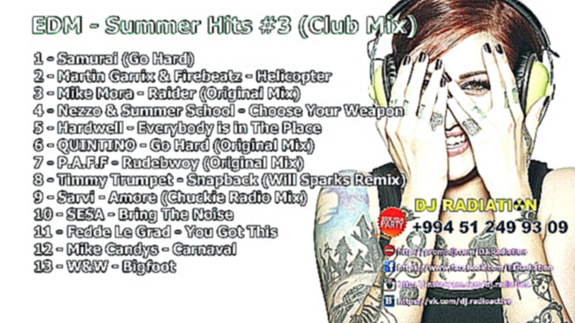 Видеоклип ♫ EDM - Summer Hits #3 ♫ (Club Mix) (2014) ★ Dj Radiation ★ 