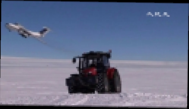 Видеоклип Голландка на тракторе едет к Южному полюсу (новости) 