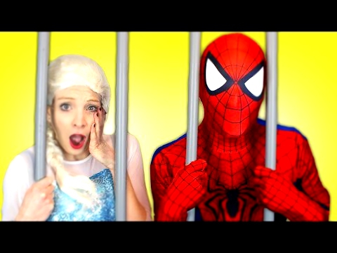 Эльза и человек паук серия 3 мультик про супергероев все серии подряд 2016