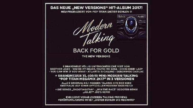 Видеоклип Modern Talking - You're My Heart You're My Soul (New Version 2017)