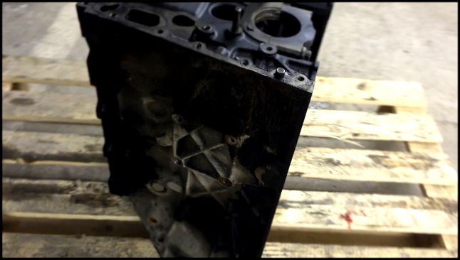 Видеоклип Блок двигателя низ мотора Mercedes 2.2 om646 m646 Sprinter Vito W211 W203