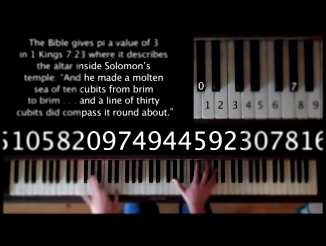 Что получиться, если сыграть на пианино Число П 3,14.